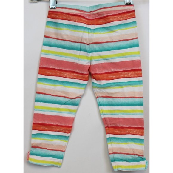 NEW 2014 Gymboree Desert Dreams Striped Leggings sz 5T Capri Length Bows - Picture 4 of 5
